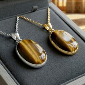 Tiger Eye Stone Locket