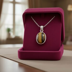 Tiger Eye Stone Locket